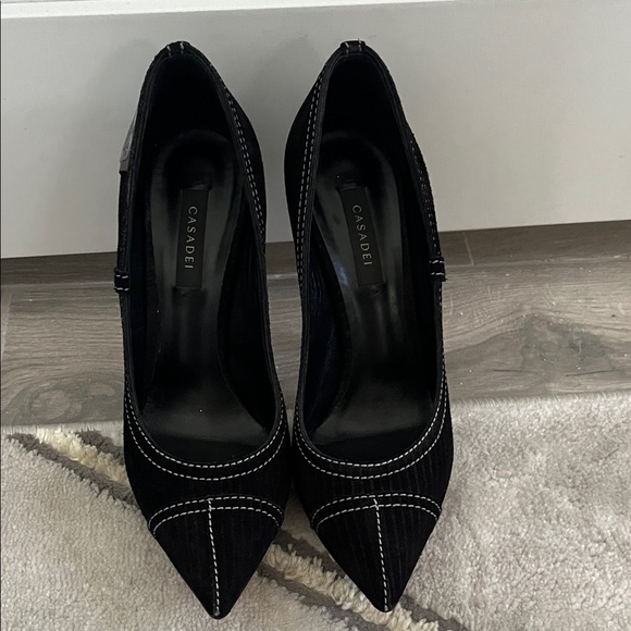 Casadei Black suede Heels - Picture 3 of 10